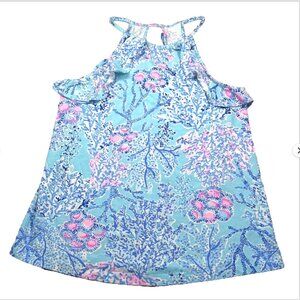 Lilly Pulitzer Billie Top Blue Ibiza Now You Sea Me XXS Lightweight Tank